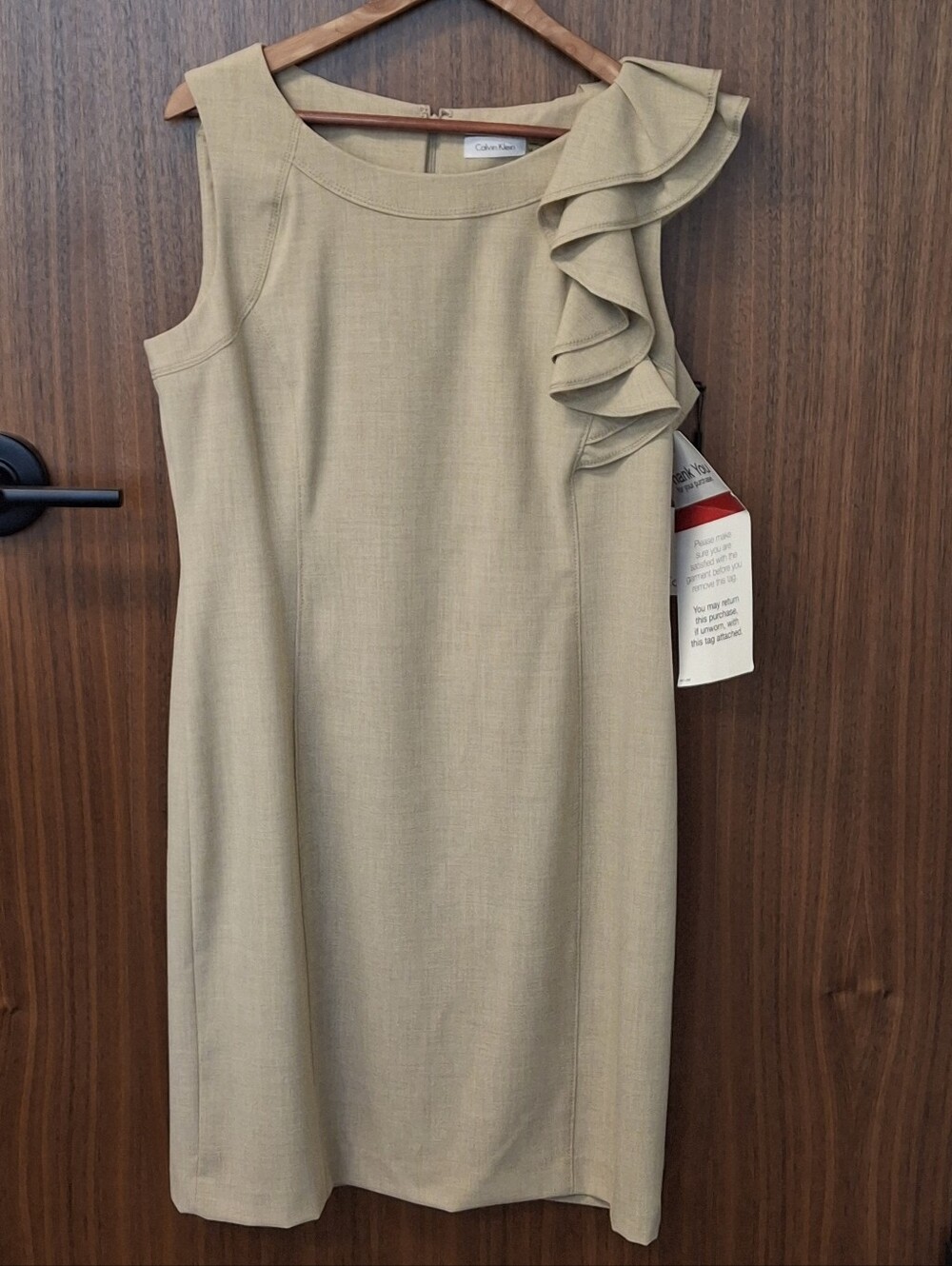 CALVIN KLEIN Sleeveless Sheath Dress Sz 14